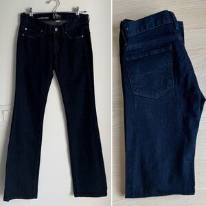 Ann Taylor Loft Womens Modern Boot Cut Dark Wash Jeans Size  0